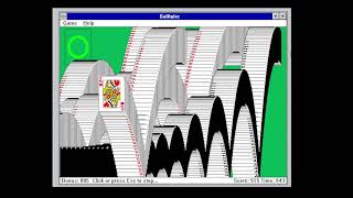 Windows 3.1 Solitaire Win Animation