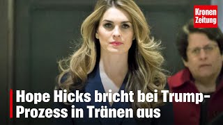 Hope Hicks bricht bei Trump-Prozess in Tränen aus | krone.tv NEWS