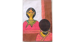 Tribuisti Competition, Drawing on  Indian Traditional Art, By Prajnya. S. K, Art teacher :- Kaveri