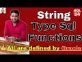 String Type Sql Functions in Oracle, String type Single row Functions in SQL