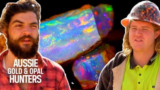 The Young Guns Mine $9,000 Worth Of Rough Crystal Opal! | Outback Opal Hunters