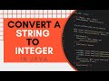 String To Int in Java: How to convert a Java String to an Integer