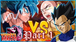 Vegeta Reacts To Saitama VS Goku : Crossover (Part 1)