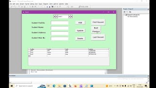 ADODC in visual basic 6.0 | ADO data control in visual basic 6.0 | MS Access database in VB 6.0