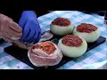 Stuffed Onion Bombs  Bacon-Wrapped Onion Bombs on Pit Boss Pellet Grill