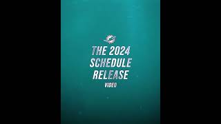 The Miami Dolphins kept it simple for their 2024 NFL schedule release 🏃‍♂️💨 (via @miamidolphins/IG)