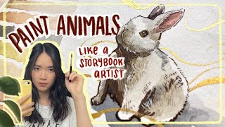 How to paint animals like it's in a storybook