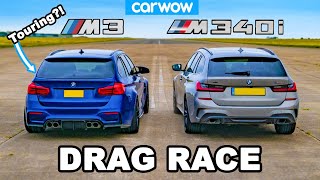 BMW M3 Touring vs M340i: DRAG RACE