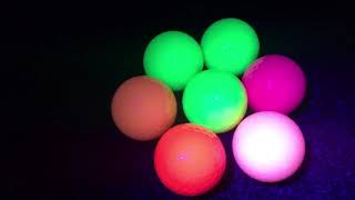 UV-Glow Golf ball, Blacklight golf ball, Neon Golf balls