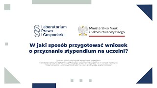 W jaki sposób przygotować wniosek o przyznanie stypendium na uczelni?