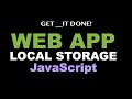 How to Use Local Storage in a JavaScript Web App