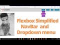 Flexbox simplified| NavBar with Dropdown Menu using flexbox. A simple and Easy Method