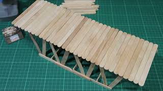 How to make a bridge from popsicle sticks - 107
