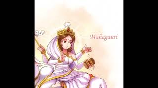 মাতা মহাগৌরি ।। Mata Mahagauri Devi ।। 8th day of Navratri #shorts  #mahagouri