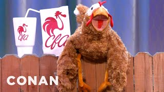 Chaz The Intolerant Chick-fil-A Chicken Returns Again | CONAN on TBS