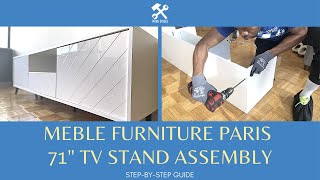 Meble Furniture Paris 71" TV Stand Assembly (aka Aiyaan TV Stand for TVs up to 78")