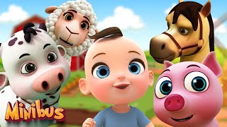 Old MacDonald Had a Farm | Animals Songs for Kids | Minibus Nursery Rhymes & Kids Songs