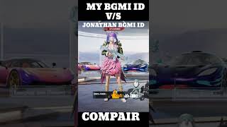 my bgmi id vs jonathan  gaming id bgmi 🤣#pubgmobile #bgmi #jonathangaming