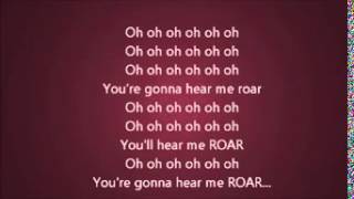 katy perry roar lyrics video