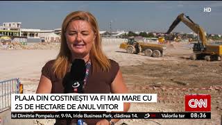 Plaja din Costinești va fi modificată, după modelul celei din Mamaia. Vor fi construite și 5 diguri