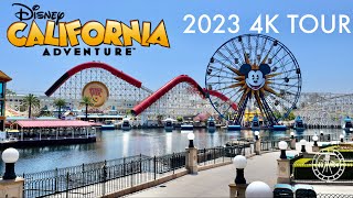 Disney California Adventure Park 2023 Complete 4K Walking Tour | Disneyland Anaheim California 2023