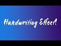 Quick and dirty handwriting effect in after effects