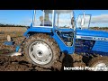 1971 leyland 344 3.4 litre 4 cyl diesel tractor 55hp with ransomes plough