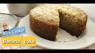 EASY Banana cake recipe using Rice cooker | NO BAKE