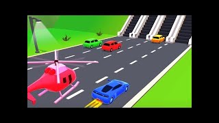 Double Flatbed Trailer Truck vs Speedbumps Train vs Cars Beamng.Drive / Flatbed Trailer