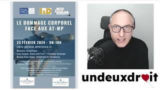 ⚠️Colloque sur l'indemnisation du dommage corporel, les accidents du travail et les maladies pros⚠️