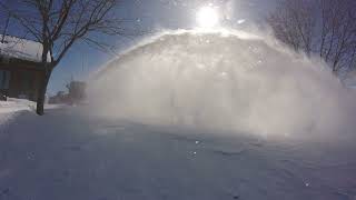 Kubota B2650 Some snowblower action