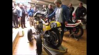 Benelli 750 sei prototype racer start up by the Benelli Bauer in Germany