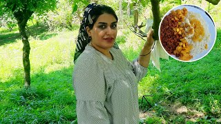 I COOK  bij bij IN VILLAGE new method | bij bij is a traditional iranian food (nomadic life in iran)