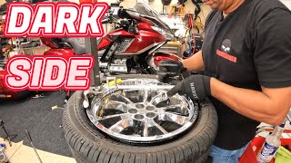 Changing my Darkside Motorcycle Tire