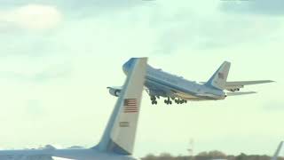 Trump leaves Washington on Air Force One for last time of presidency