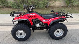 1986 Honda Fourtrax 350 4x4 All Original Walk Around