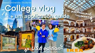 COLLEGE VLOG + uni application GUIDE🎓🌟, USA edition, deadline system and tips