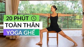 20ph Yoga trên Ghế | Tập Toàn Thân (mọi trình độ) | Yoga By Sophie