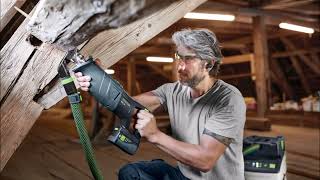 Product presentation Festool cordless reciprocating saw RSC 18 EB 576947 576948