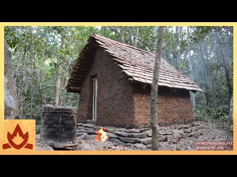 Primitive Technology: Tiled Roof Hut Primitive Technology: Tiled Roof Hut