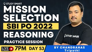 SBI PO 2022 Reasoning Practice Class | Study Smart | DAY 53