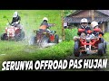 OFFROAD PAS HUJAN SERU SEKALI TERNYATA, DITDIM MAIANAN ATV SAMBIL DRIFT..