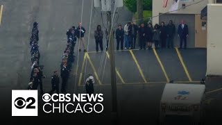Chicago Police Dept. holds ceremonial goodbye to slain Officer Luis Huesca