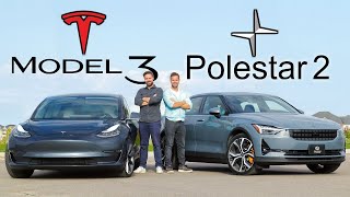 2021 Polestar 2 vs Tesla Model 3 // A Silent Nemesis Approaches