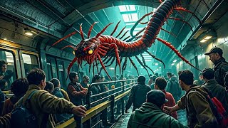 Underground horror! The mutated giant centipede attacks, and the humans scatter for their lives