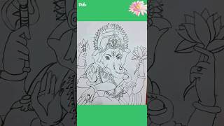 Deva Shree Ganesha|Drawing of Ganesh ji|#short #ganesh #lord #beautiful #wow #drawing #viral #trend|