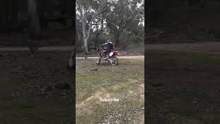 Trench Digging On The XR250 #xr250 #honda #motorbike #shortsfeed #shorts #dirtroad #trenchdigging