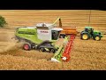 4kᵁᴴᴰ harvest 2023 fs watts with their claas lexion 770tt cutting barley in great glemham suffolk.