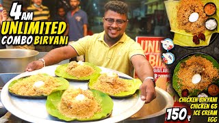 விடியற்காலை 4AM Unlimited Chicken Combo Biryani | ORYX Biryani | Food Review Tamil