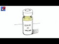 How to draw a Vaccine Vial or Bottle Real Easy